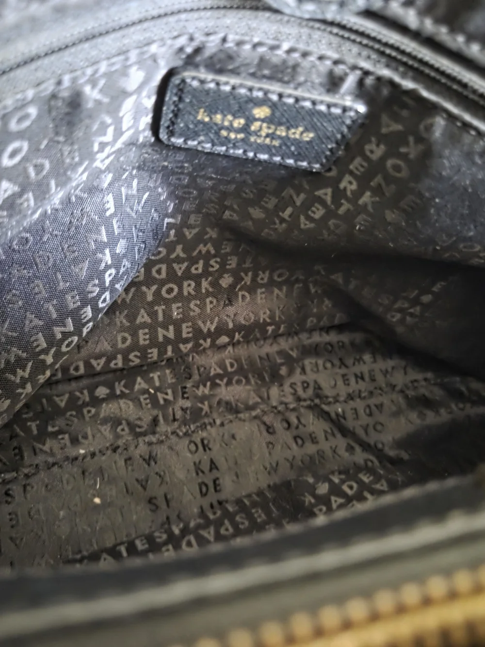 Kate Spade Black Saffiano Leather Tote with Matching Wallet